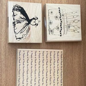 Rubber crafting stamps